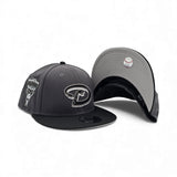 Dark Gray Arizona Diamondbacks Black Visor Gray Bottom 1998 Inaugural Season Side Patch New Era 9Fifty Snapback (Copy)