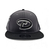 Dark Gray Arizona Diamondbacks Black Visor Gray Bottom 1998 Inaugural Season Side Patch New Era 9Fifty Snapback (Copy)