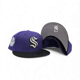 Purple Seattle Kraken Black Visor Gray Bottom 2024 Winter Classic Side Patch New Era 59Fifty Fitted