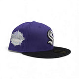Purple Seattle Kraken Black Visor Gray Bottom 2024 Winter Classic Side Patch New Era 59Fifty Fitted