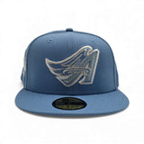 Sky Blue Los Angeles Angels Gray Bottom 2010 All Star Game Side Patch New Era 59Fifty Fitted