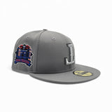 Storm Gray Upside Down Texas Rangers Gray Bottom Final Season Side Patch New Era 59Fifty Fitted