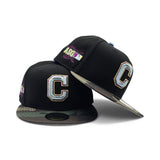 Black Cleveland Indians Woodland Camo Visor Gray Bottom 2019 All Star Game Side Patch 59fifty Fitted
