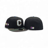 Black Cleveland Indians Woodland Camo Visor Gray Bottom 2019 All Star Game Side Patch 59fifty Fitted