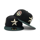 Black Houston Astros Dark Green Visor Gray Bottom 45th Anniversary Side Patch New Era Fitted