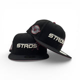 Black City Connect Houston Astros Brick Red Bottom Space City Side Patch New Era 59Fifty Fitted