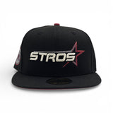 Black City Connect Houston Astros Brick Red Bottom Space City Side Patch New Era 59Fifty Fitted