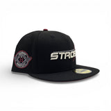 Black City Connect Houston Astros Brick Red Bottom Space City Side Patch New Era 59Fifty Fitted