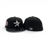 Black Houston Astros Pink Bottom 45th Anniversary Side Patch New Era Fitted
