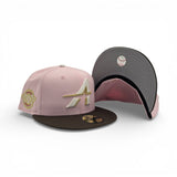 Pink City Connect Houston Astros Brown Visor Gray Bottom Space City Side Patch New Era 59Fifty Fitted