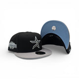 Black Houston Astros Gray Visor Icy Blue Bottom 2004 All Star Game Side Patch New Era 59Fifty Fitted