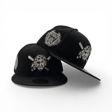 Black Pittsburgh Pirates Gray Bottom 1925 World Series Side Patch New Era 59Fifty Fitted