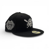 Black Pittsburgh Pirates Gray Bottom 1925 World Series Side Patch New Era 59Fifty Fitted
