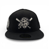 Black Pittsburgh Pirates Gray Bottom 1925 World Series Side Patch New Era 59Fifty Fitted