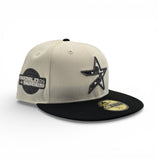 Off White Cow Print Houston Astros Black Visor Gray Bottom 2005 World Series Side Patch New Era 59Fifty Fitted