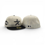 Off White Cow Print Houston Astros Black Visor Gray Bottom 2005 World Series Side Patch New Era 59Fifty Fitted