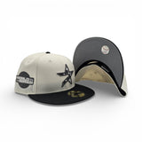 Off White Cow Print Houston Astros Black Visor Gray Bottom 2005 World Series Side Patch New Era 59Fifty Fitted