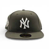 Olive Green New York Yankees Gray Bottom 1996 World Series Side Patch New Era 59Fifty Fitted