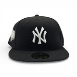 Black New York Yankees Gray Bottom 2009 World Series New Era 59Fifty Fitted