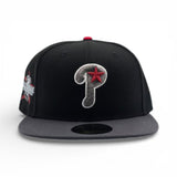 Black Philadelphia Phillies Dark Gray Visor Gray Bottom 2026 All Star Game Side Patch New Era 59Fifty Fitted