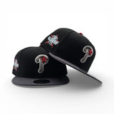 Black Philadelphia Phillies Dark Gray Visor Gray Bottom 2026 All Star Game Side Patch New Era 59Fifty Fitted