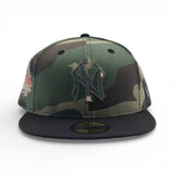 Woodland Camo New York Yankees Black Visor Gray Bottom 1999 World Series New Era 59Fifty Fitted