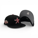 Black Houston Astros Gray Bottom 2004 All Star Game Side Patch New Era 59Fifty Fitted
