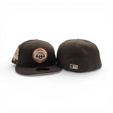 Walnut Brown Chicago Cubs Dark Brown Visor Gray Bottom 1990 All Star Game Side Patch New Era 59Fifty Fitted