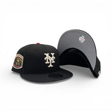 Black Ivory Logo New York Mets Gray Bottom 1969 World Series Side Patch 9Fifty Snapback