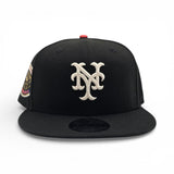 Black Ivory Logo New York Mets Gray Bottom 1969 World Series Side Patch 9Fifty Snapback