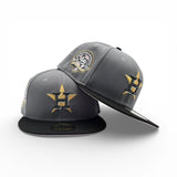 Storm Gray Houston Astros Black Visor Pink Bottom 45th Anniversary Side Patch New Era Fitted
