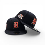 Navy Blue Detroit Tigers Gray Bottom 1984 World Series Side Patch New Era 59Fifty Fitted