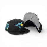 Matching Black Toronto Blue Jays Dark Gray Visor Gray Bottom 30th Season Side Patch New Era 9fifty Snapback For Gamma Blue 11