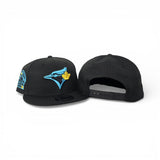 Matching Black Toronto Blue Jays Dark Gray Visor Gray Bottom 30th Season Side Patch New Era 9fifty Snapback For Gamma Blue 11