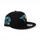 Matching Black Toronto Blue Jays Dark Gray Visor Gray Bottom 30th Season Side Patch New Era 9fifty Snapback For Gamma Blue 11