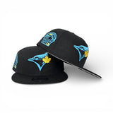 Matching Black Toronto Blue Jays Dark Gray Visor Gray Bottom 30th Season Side Patch New Era 9fifty Snapback For Gamma Blue 11