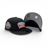 Black San Antonio Spurs Gray Bottom 1996 All Star Weekend Side Patch New Era 59Fifty Fitted