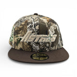 Real Tree Camo Houston Astros Brown Visor Gray Bottom 45th Anniversary Side Patch New Era 59Fifty Fitted