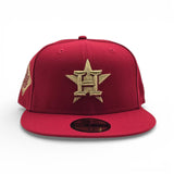 Red Houston Astros Gray Bottom 2017 World Series Side Patch New Era 59Fifty Fitted