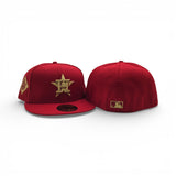 Red Houston Astros Gray Bottom 2017 World Series Side Patch New Era 59Fifty Fitted