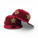 Red Houston Astros Gray Bottom 2017 World Series Side Patch New Era 59Fifty Fitted