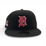 Black Detroit Tigers Gray Bottom 1984 World Series Side Patch New Era 59Fifty Fitted