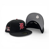 Black Detroit Tigers Gray Bottom 1984 World Series Side Patch New Era 59Fifty Fitted