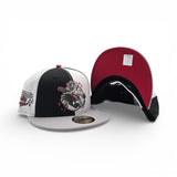 Black/White Pinwheel Houston Sugar Land Space Cowboys Gray Visor Red Bottom Triple A National Champions Side Patch New Era 59Fifty Fitted