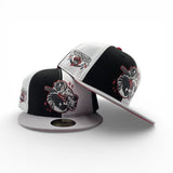 Black/White Pinwheel Houston Sugar Land Space Cowboys Gray Visor Red Bottom Triple A National Champions Side Patch New Era 59Fifty Fitted