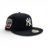 Navy Blue New York Yankees Gray Bottom Fire Department City Of New York " FDNY " Side Patch New Era 59FIFTY Fitted