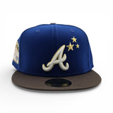 Royal Blue Atlanta Braves Brown Visor Gray Bottom 2000 All Star Game Side Patch New Era 59Fifty Fitted