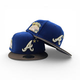 Royal Blue Atlanta Braves Brown Visor Gray Bottom 2000 All Star Game Side Patch New Era 59Fifty Fitted