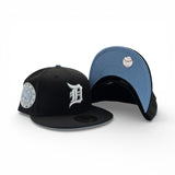 Black Detroit Tigers Icy Blue Bottom 1942 All Star Game Side Patch New Era 59Fifty Fitted