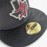 Dark Gray Houston Astros State Logo Black Camo Visor Gray Bottom 45th Anniversary Side Patch New Era 59Fifty Fitted